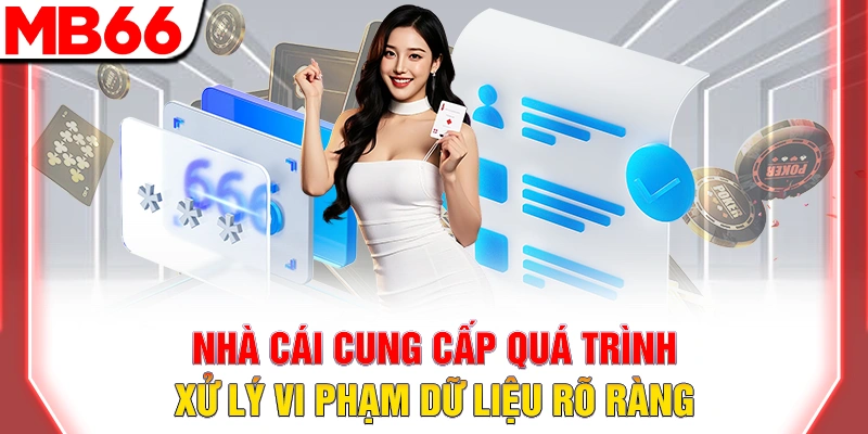 Nhà cái cung cấp quá trình xử lý vi phạm dữ liệu rõ ràng