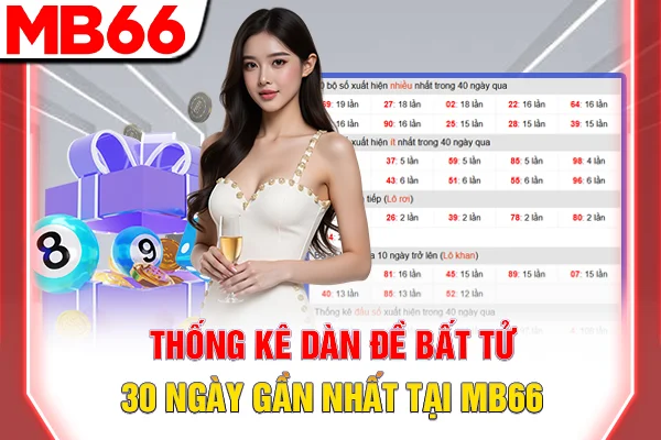 Thống kê dàn đề bất tử 30 ngày gần nhất tại MB66